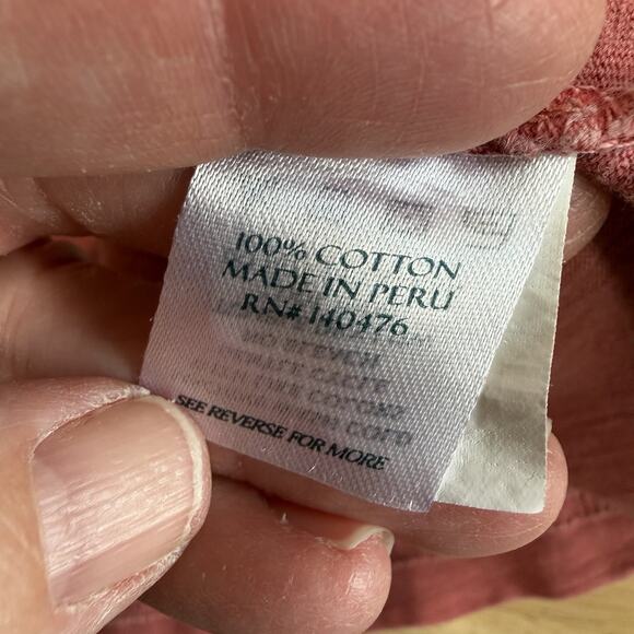 Faherty Sunwashed Tshirt Polo Men's Coral L S/S Coastal Preppy Prep Athleisure - Picture 5 of 8